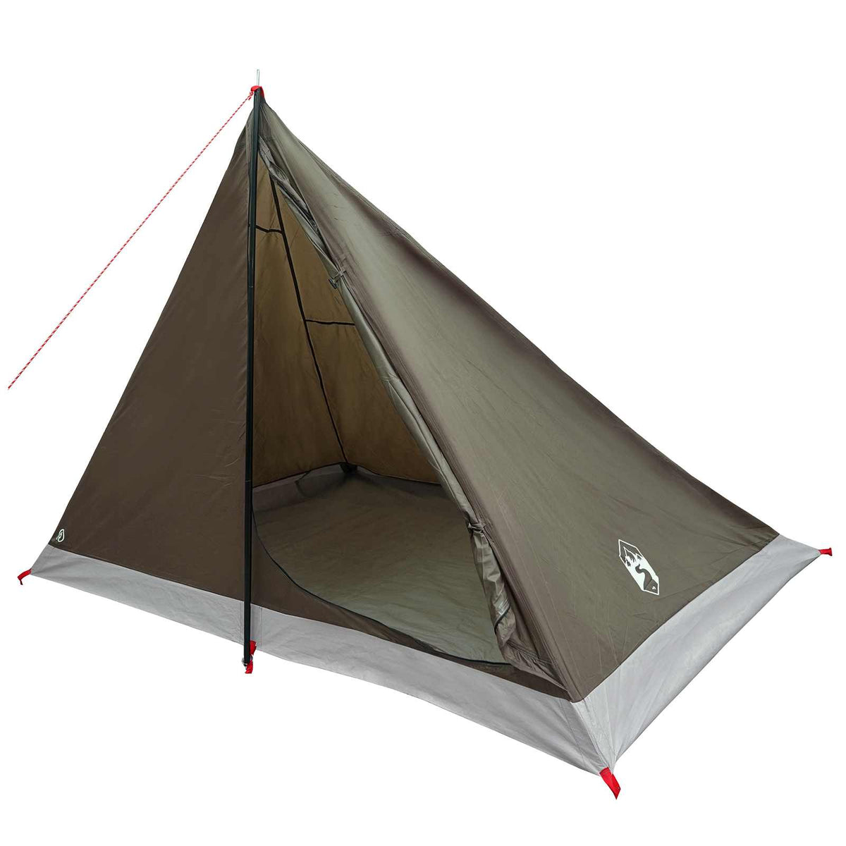 Tents Backpacking Tent Brown Grey 4-Person Brown and grey Portable 248 cm