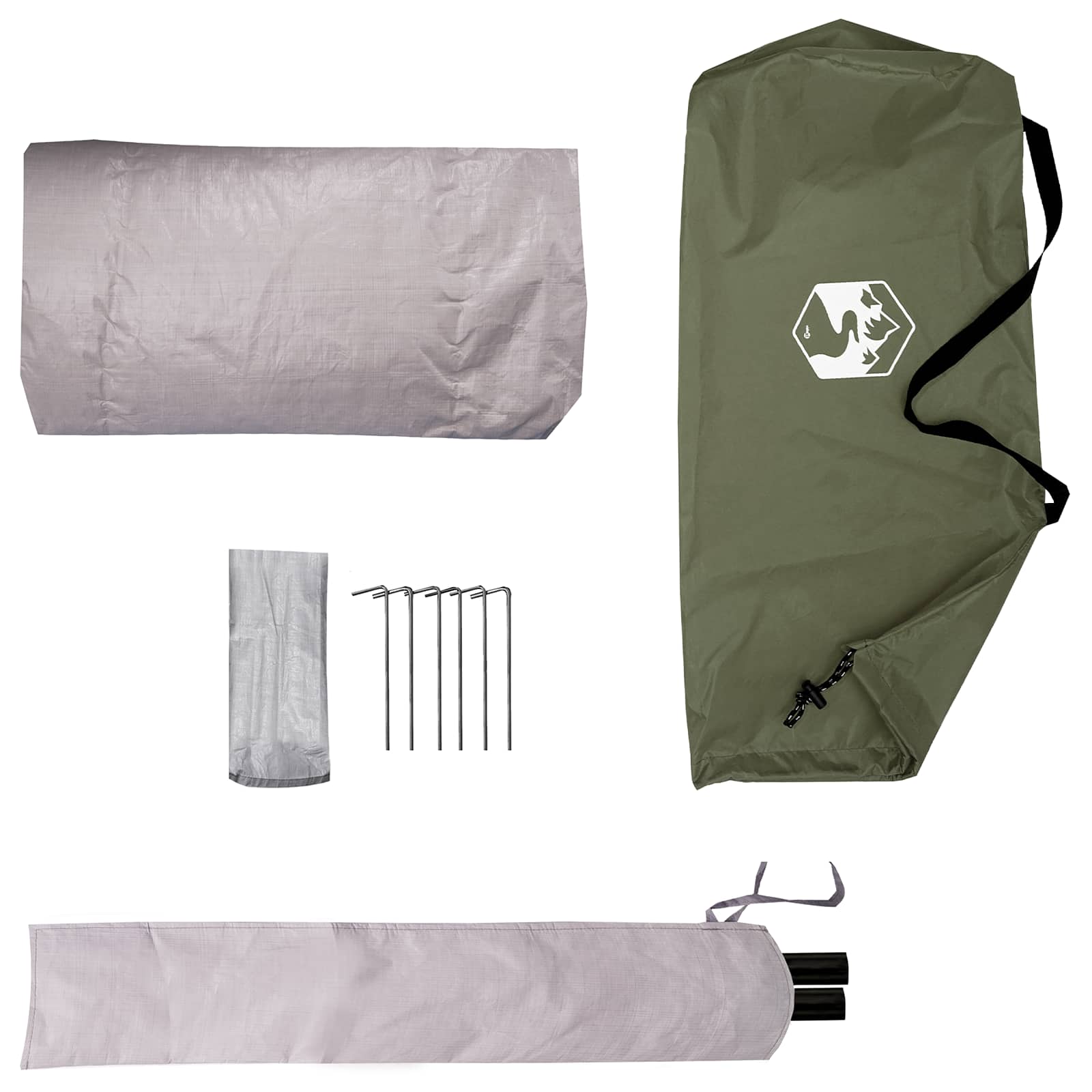 Backpacking Tent Olive Green 2-Person