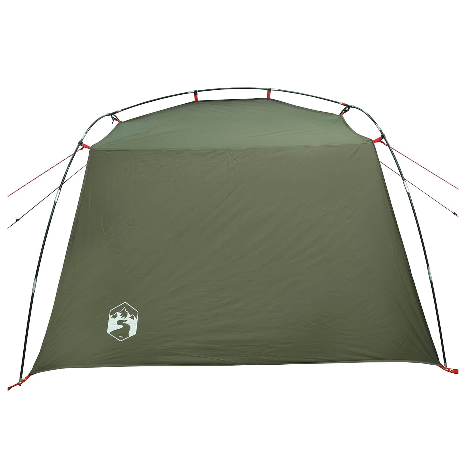 Tunnel Tent Olive Green 4-Person 185T Polyester With Pu Coating