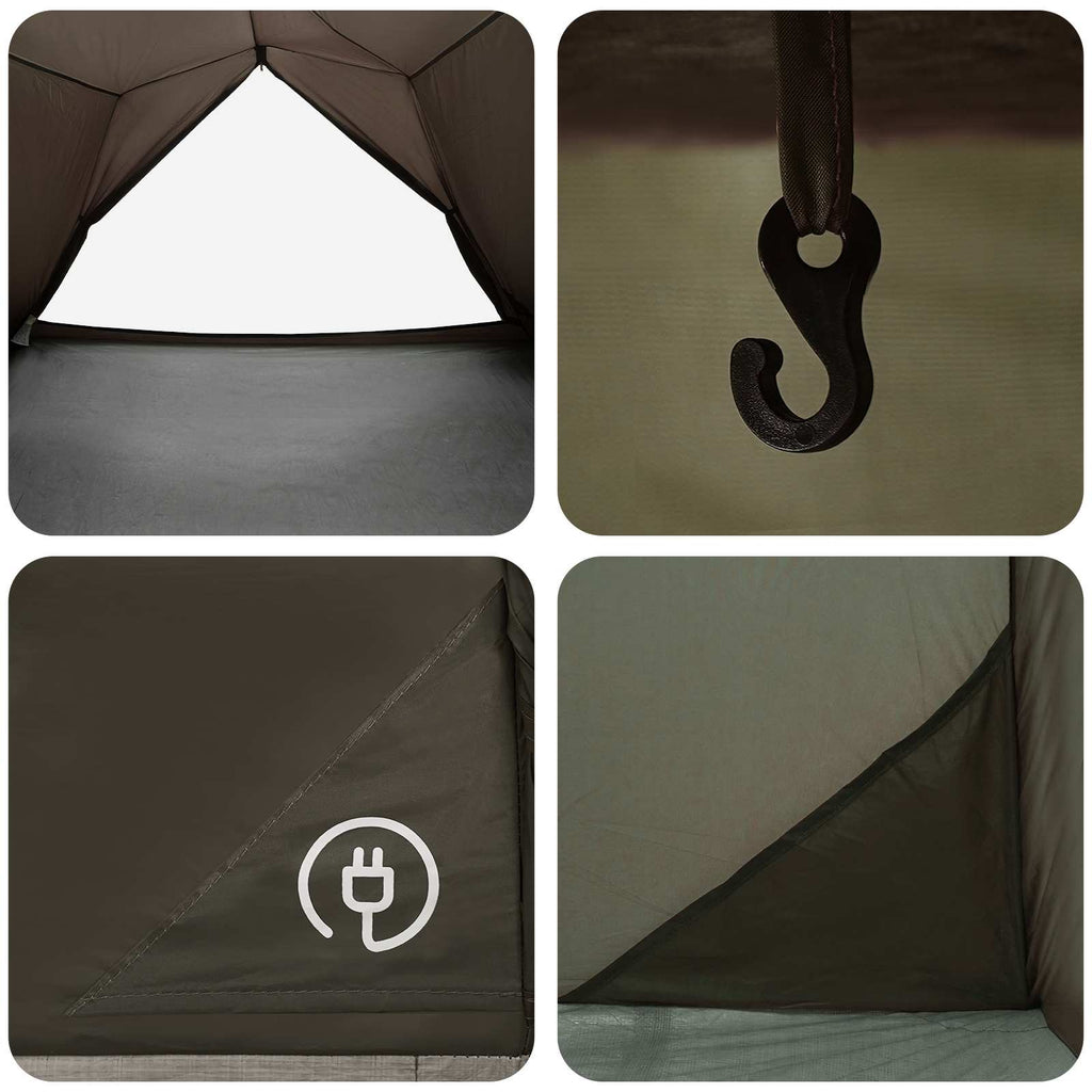 Tunnel Tent Brown And Grey 4-Person