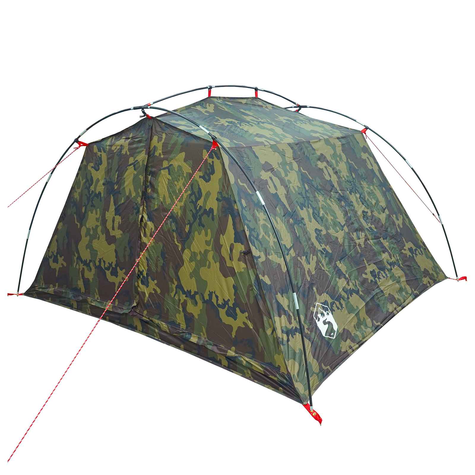 Tunnel Tent Camouflage 4-Person 185T Polyester With Pu Coating