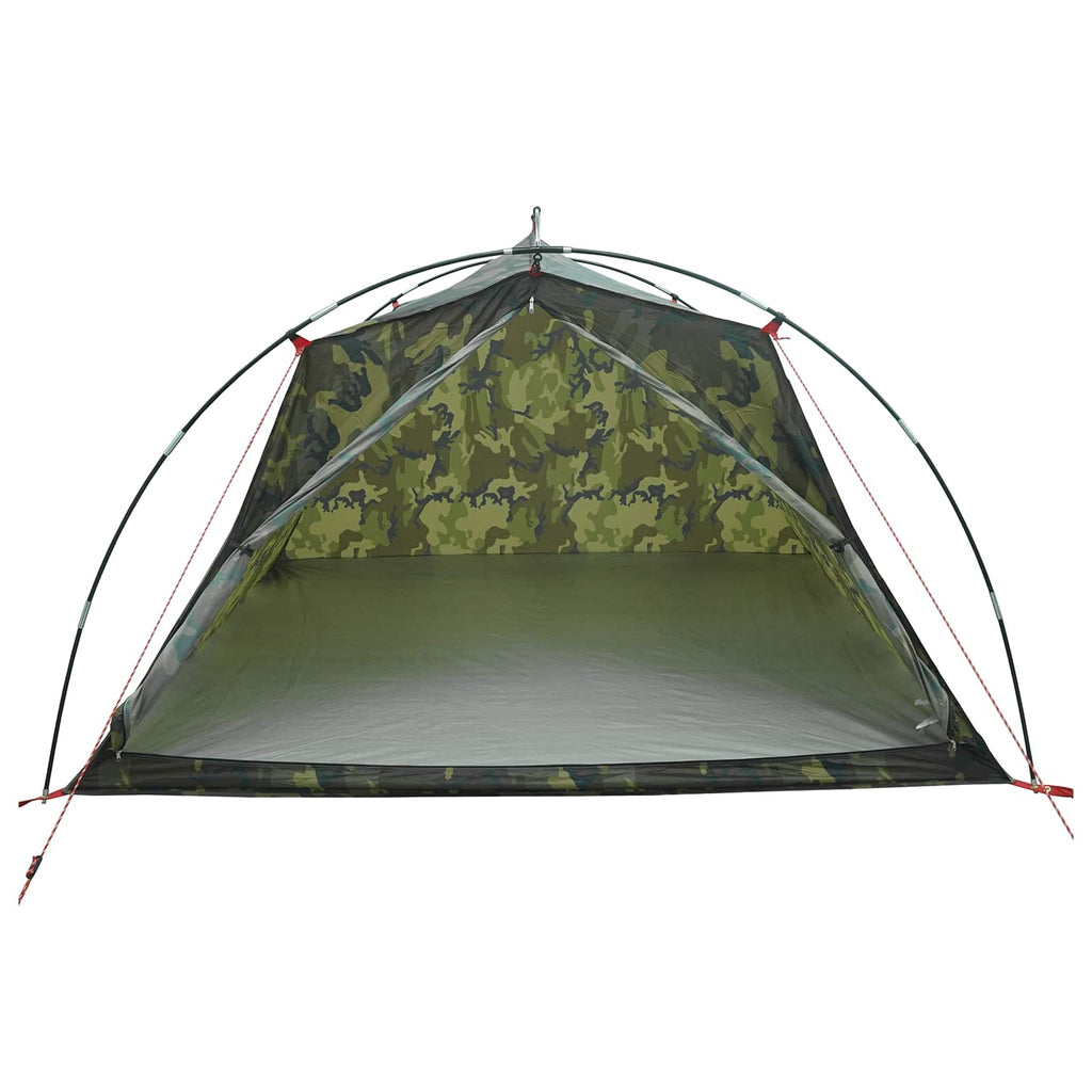 Tunnel Tent Camouflage 4-Person 185T Polyester With Pu Coating
