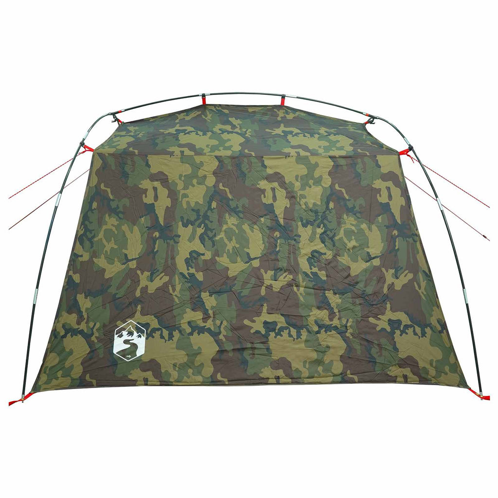 Tunnel Tent Camouflage 4-Person 185T Polyester With Pu Coating