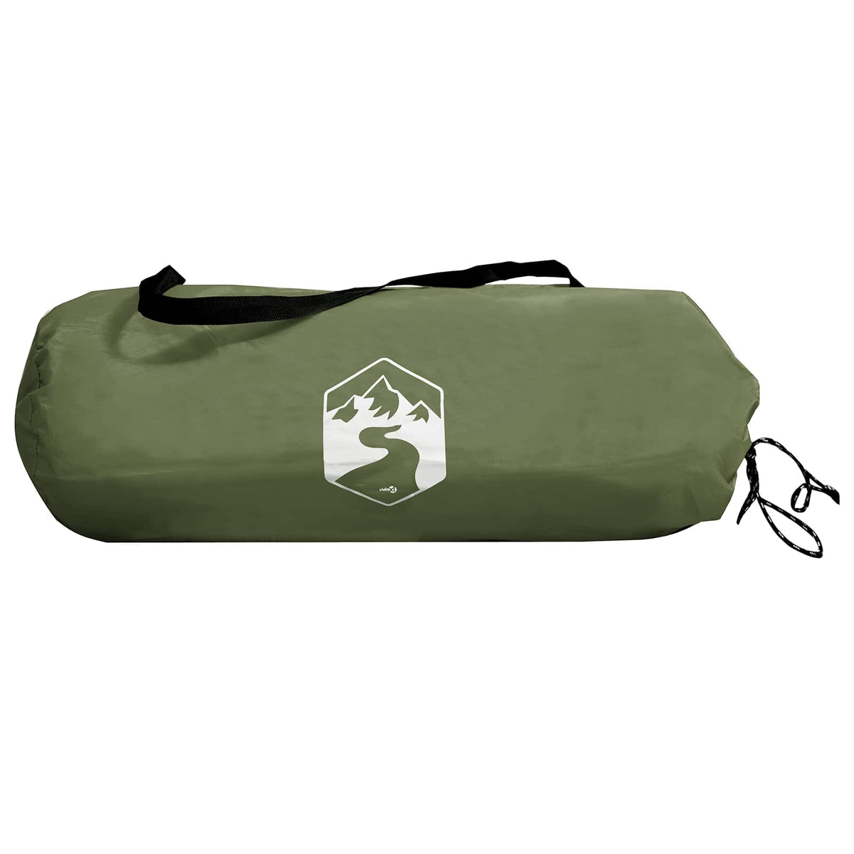 Tents 2 Person Waterproof Tunnel Tent Olive Green Hiking Camping Portable 210 cm