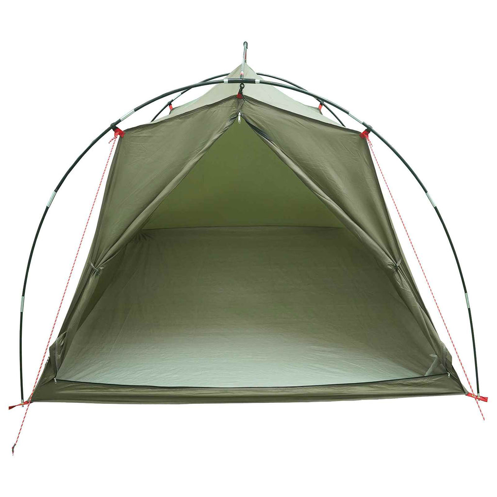 Tents 2 Person Waterproof Tunnel Tent Olive Green Hiking Camping Portable 210 cm