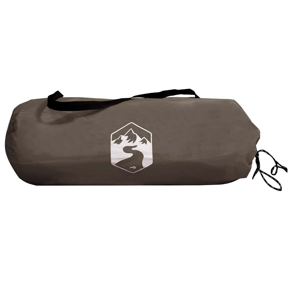 Tents 2 Person Waterproof Tunnel Tent Brown Grey Lightweight Camping Shelter 210