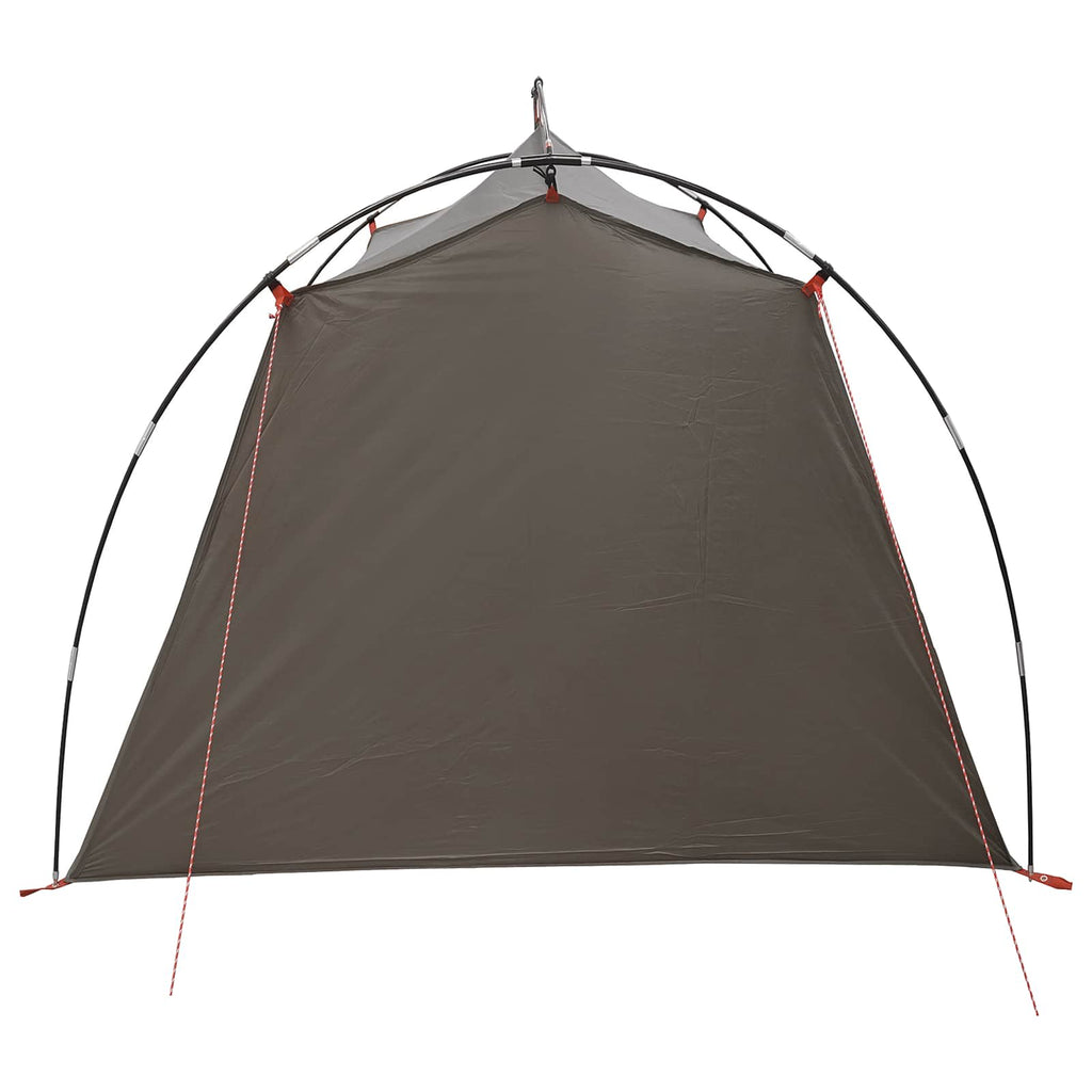 Tents 2 Person Waterproof Tunnel Tent Brown Grey Lightweight Camping Shelter 210