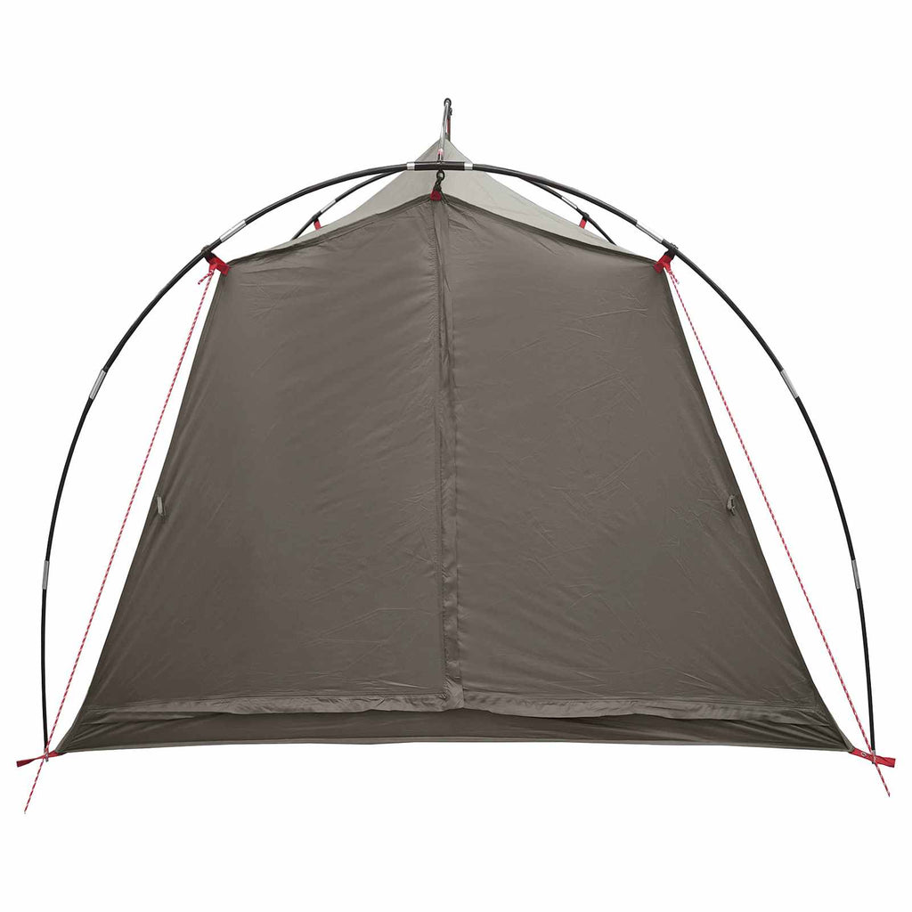 Tents 2 Person Waterproof Tunnel Tent Brown Grey Lightweight Camping Shelter 210