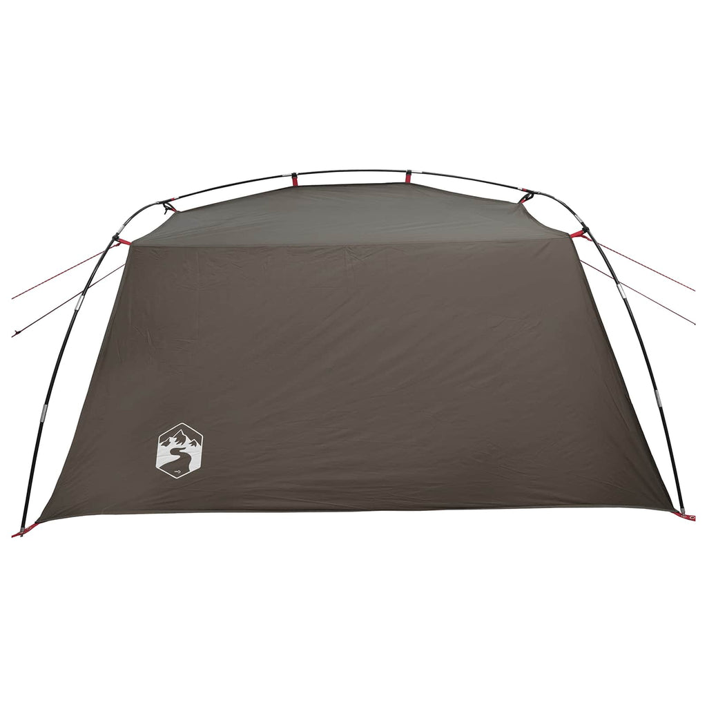 Tents 2 Person Waterproof Tunnel Tent Brown Grey Lightweight Camping Shelter 210