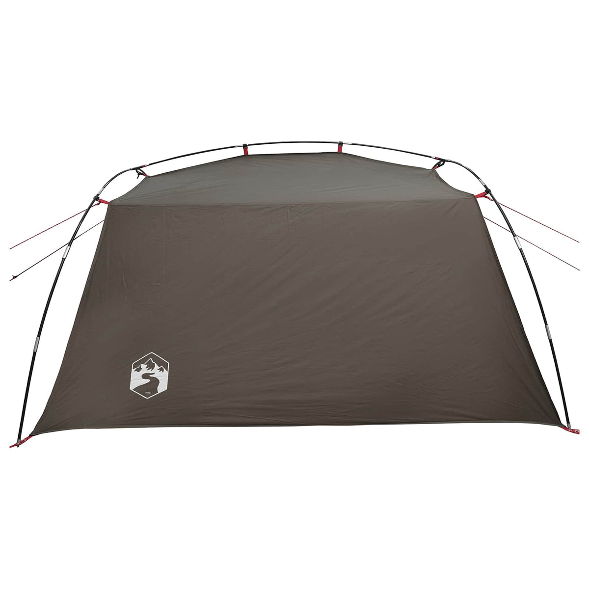 Tents 2 Person Waterproof Tunnel Tent Brown Grey Lightweight Camping Shelter 210