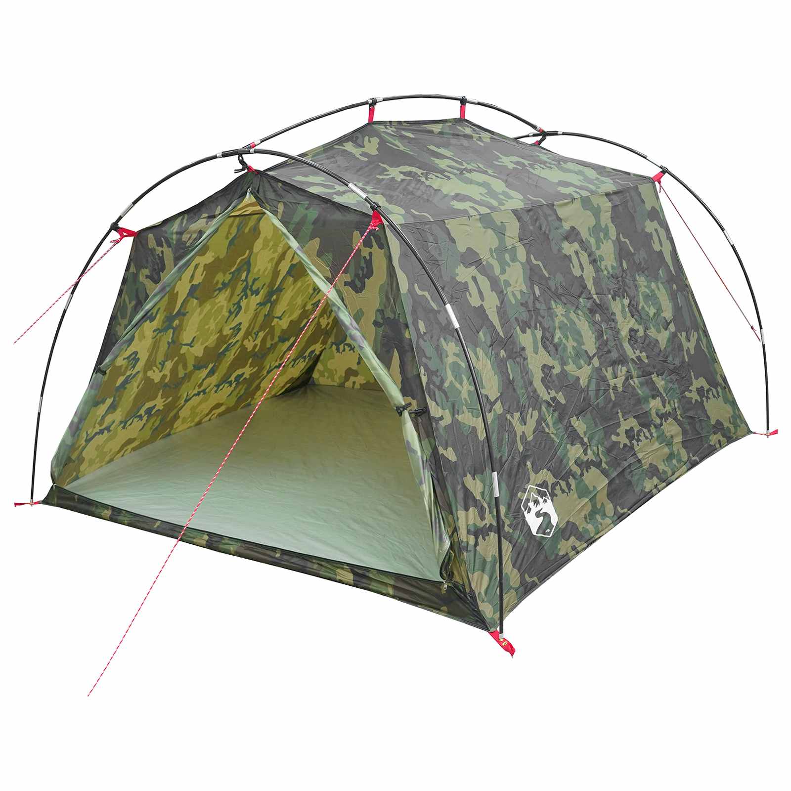 Tunnel Tent Camouflage 2-Person 185T Polyester With Pu Coating
