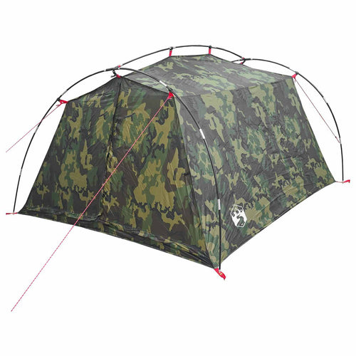 Tunnel Tent Camouflage 2-Person 185T Polyester With Pu Coating