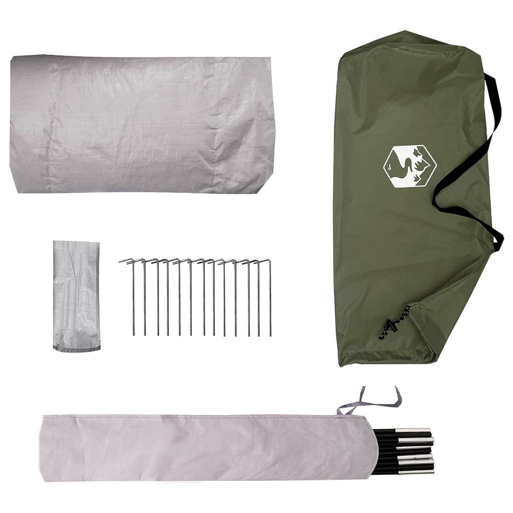 Backpacking Tent Olive Green 4-Person