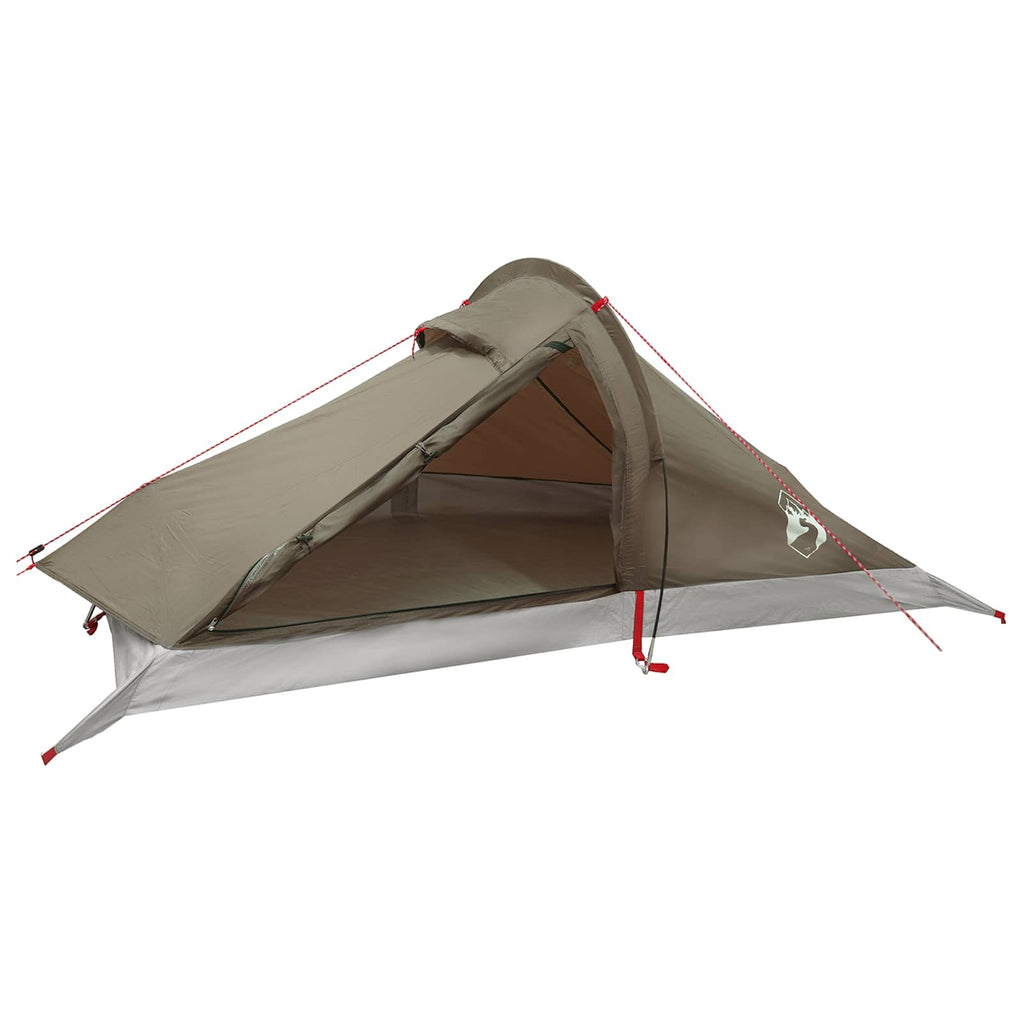 Tents Backpacking Tent Brown Grey 4-Person Brown and grey Portable 260 cm