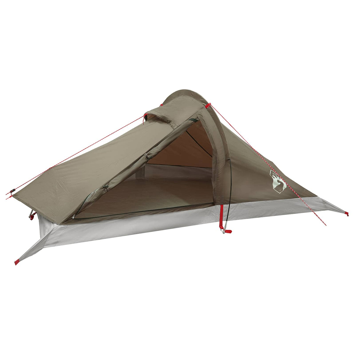 Tents Backpacking Tent Brown Grey 4-Person Brown and grey Portable 260 cm