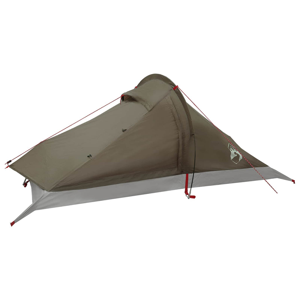 Tents Backpacking Tent Brown Grey 4-Person Brown and grey Portable 260 cm