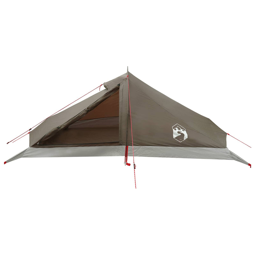 Tents Backpacking Tent Brown Grey 4-Person Brown and grey Portable 260 cm