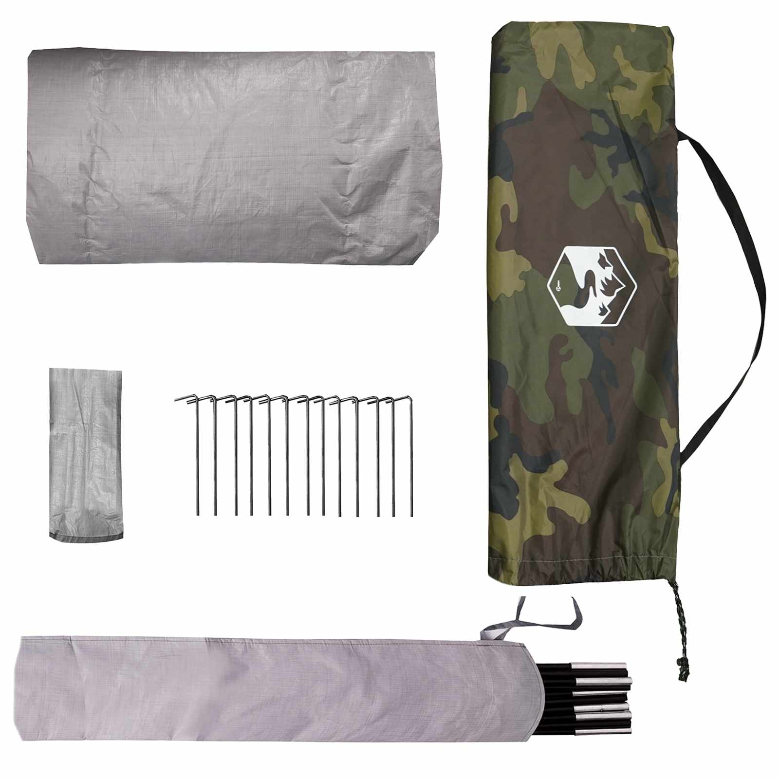 Backpacking Tent Camouflage 4-Person