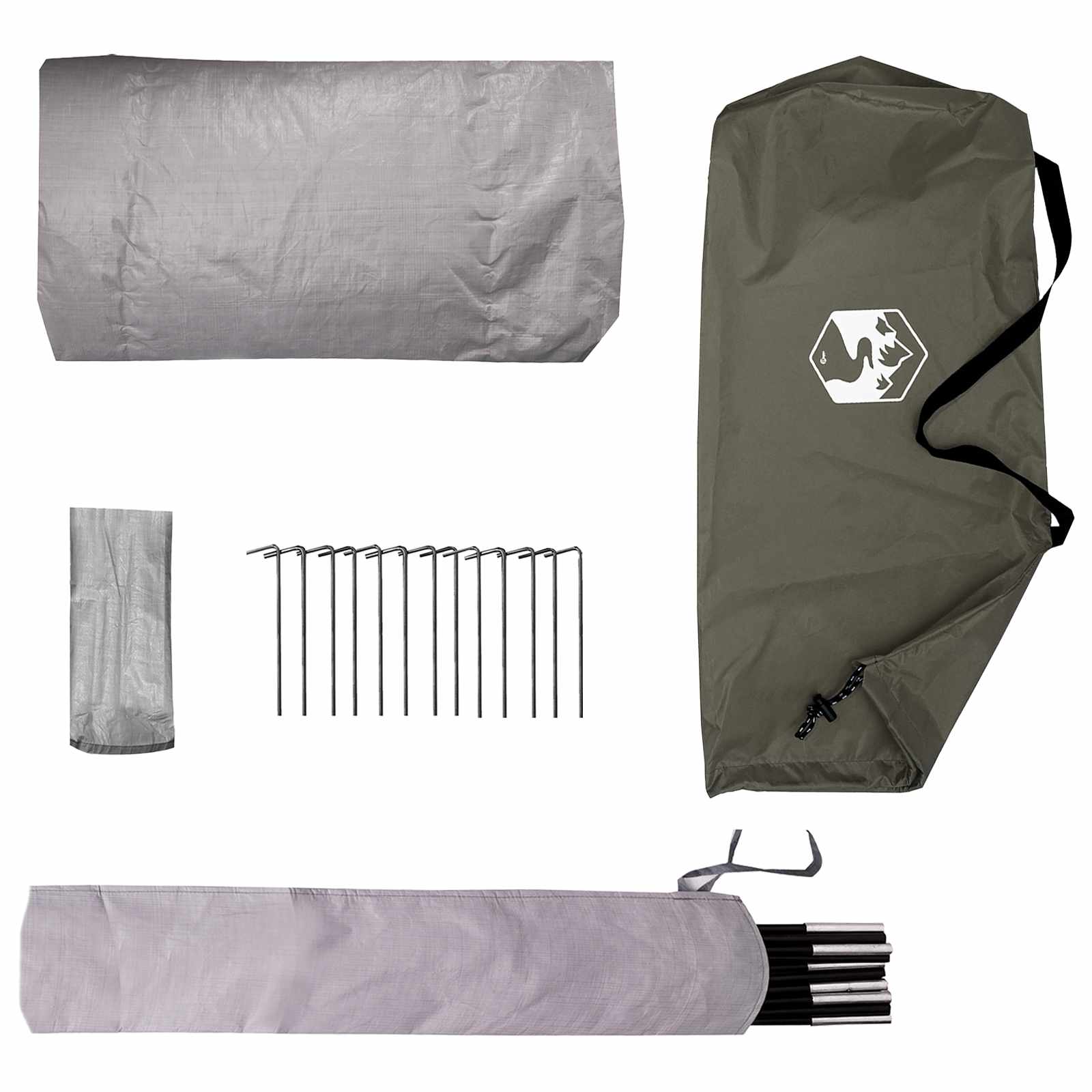 Backpacking Tent Olive Green 2-Person