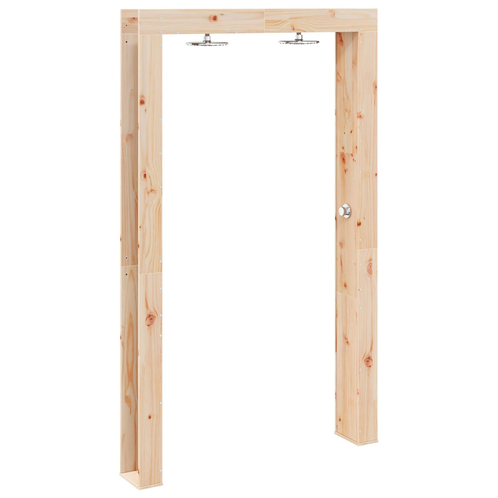 Outdoor Shower Natural 137 X 23 X 226 Cm Solid Pine Wood