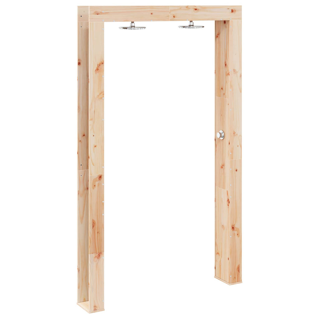 Outdoor Shower Natural 137 X 23 X 226 Cm Solid Pine Wood
