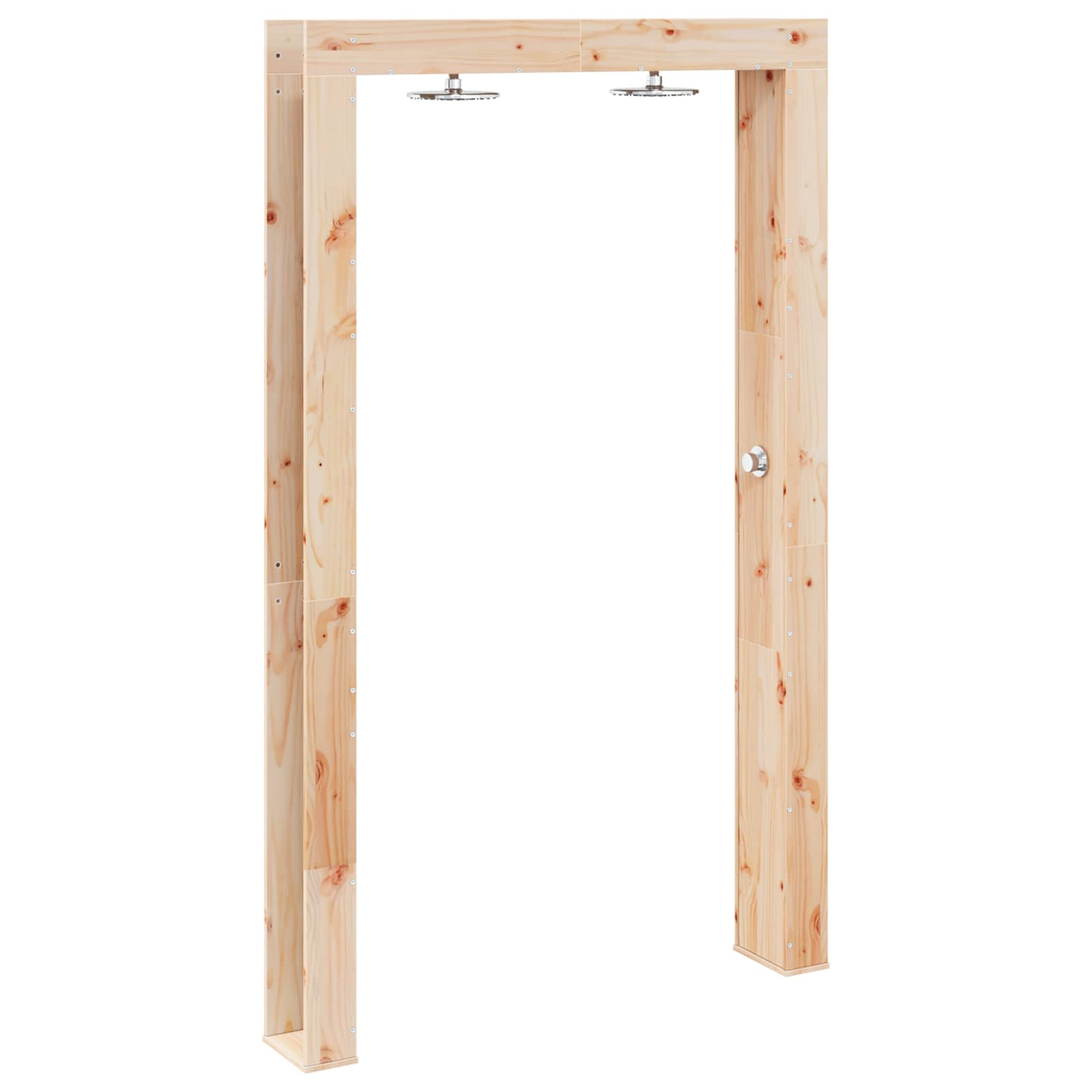Outdoor Shower Natural 137 X 23 X 226 Cm Solid Pine Wood