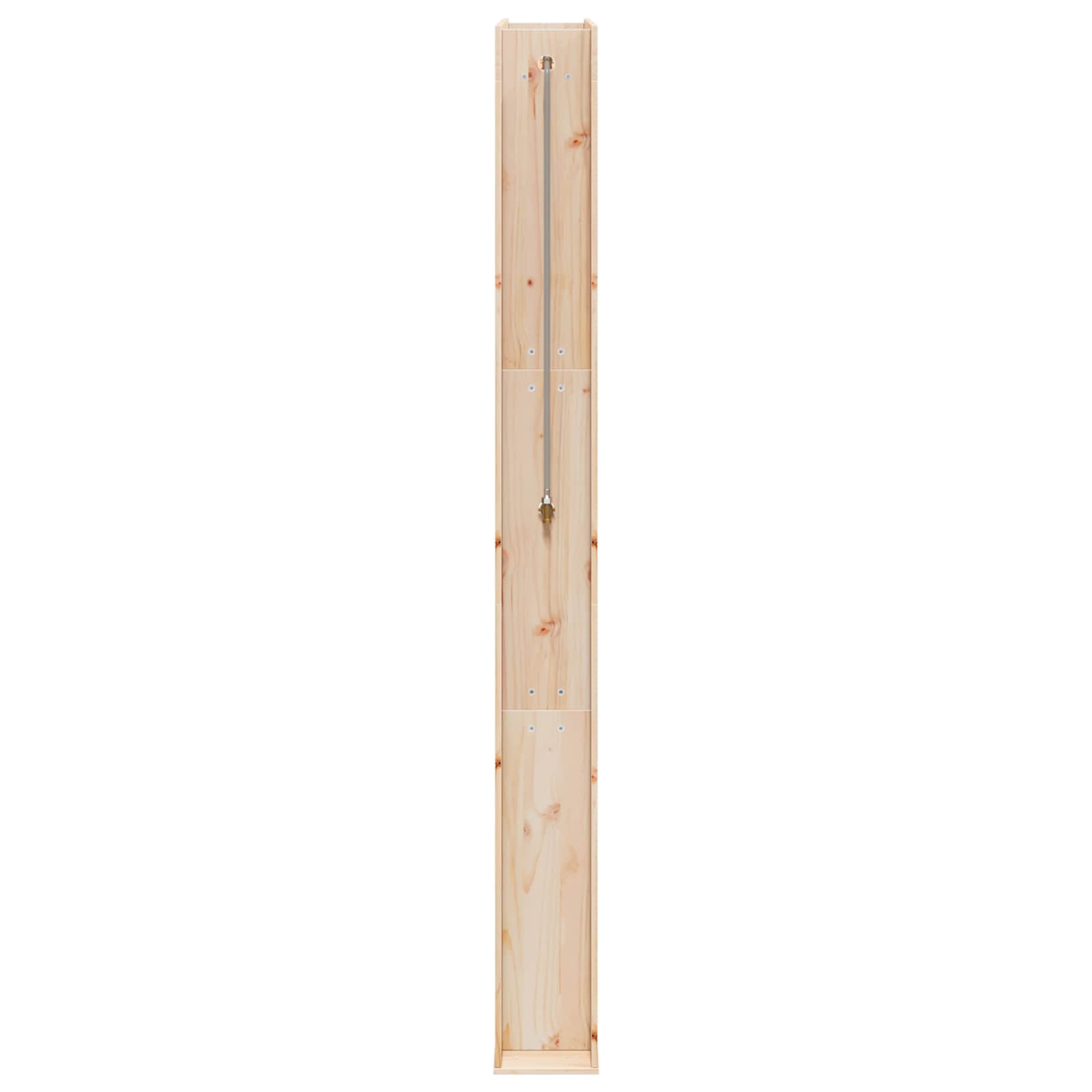 Outdoor Shower Natural 137 X 23 X 226 Cm Solid Pine Wood