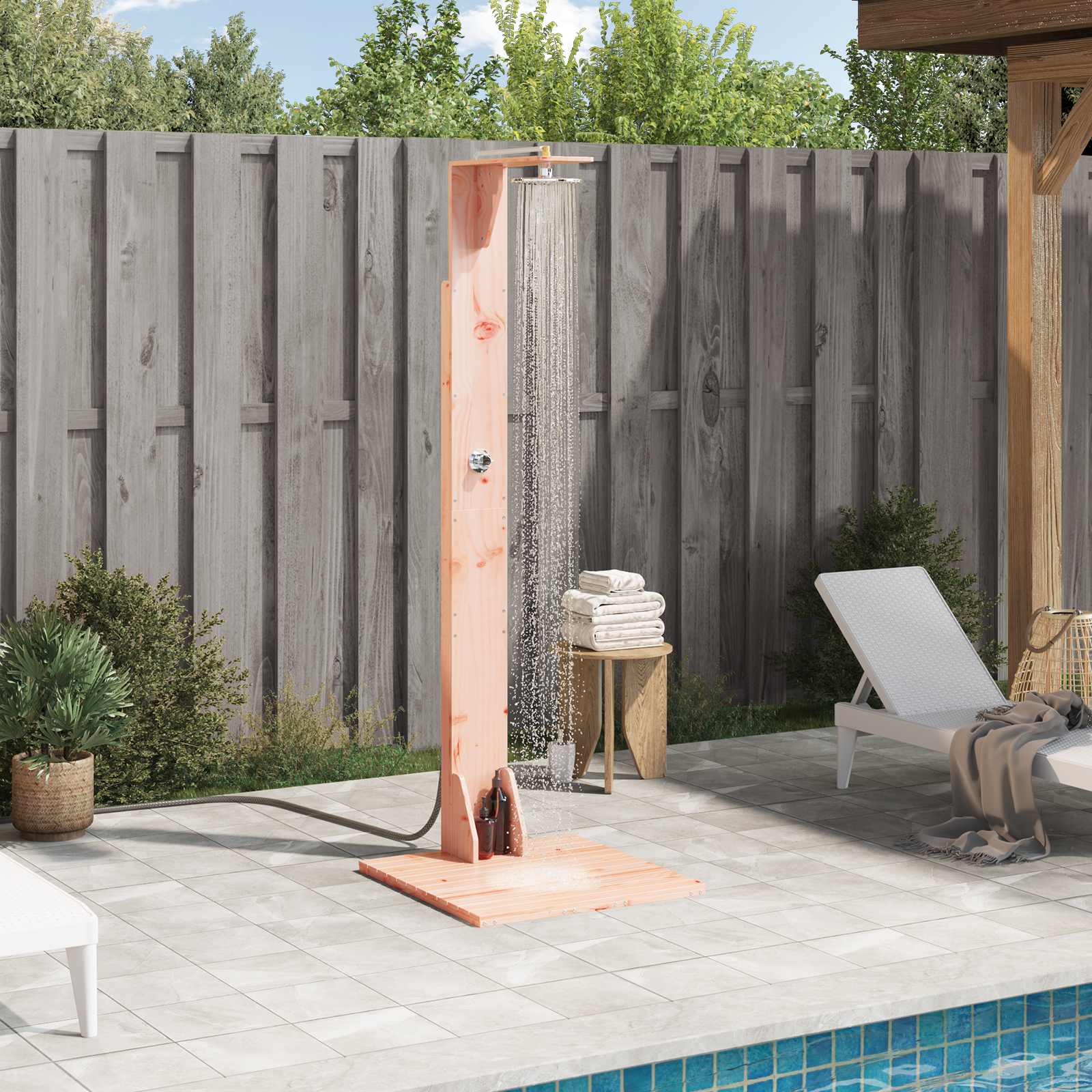 Outdoor Shower 214.5 Cm Natural
