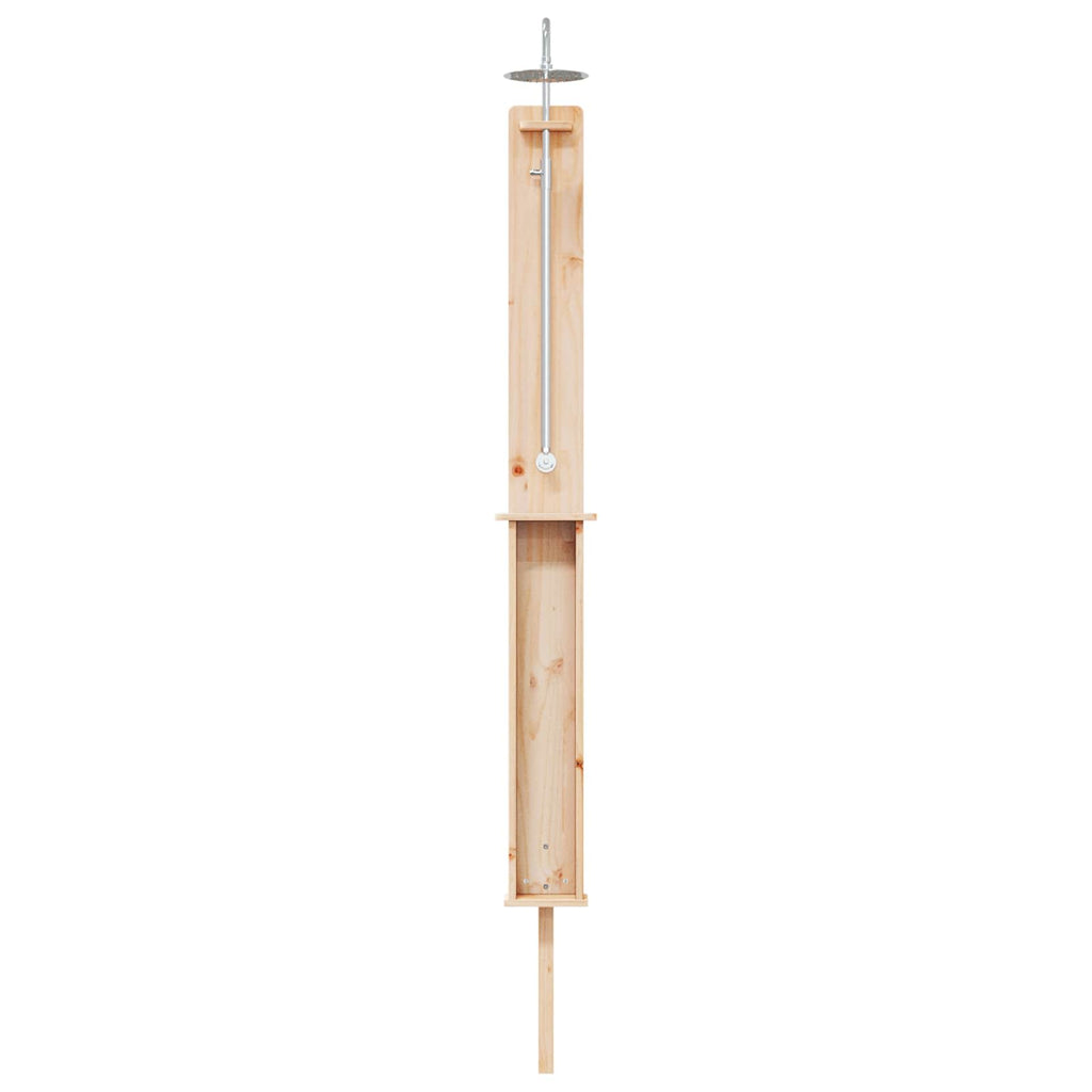 Pool & Spa Accessories Outdoor Shower Natural 24 X 19 246 Cm Solid Pine Wood LED