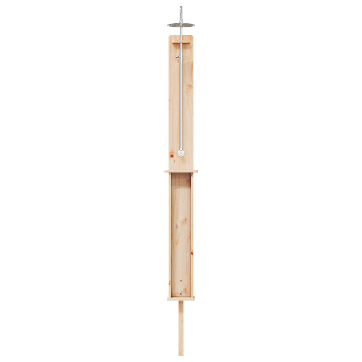 Pool & Spa Accessories Outdoor Shower Natural 24 X 19 246 Cm Solid Pine Wood LED