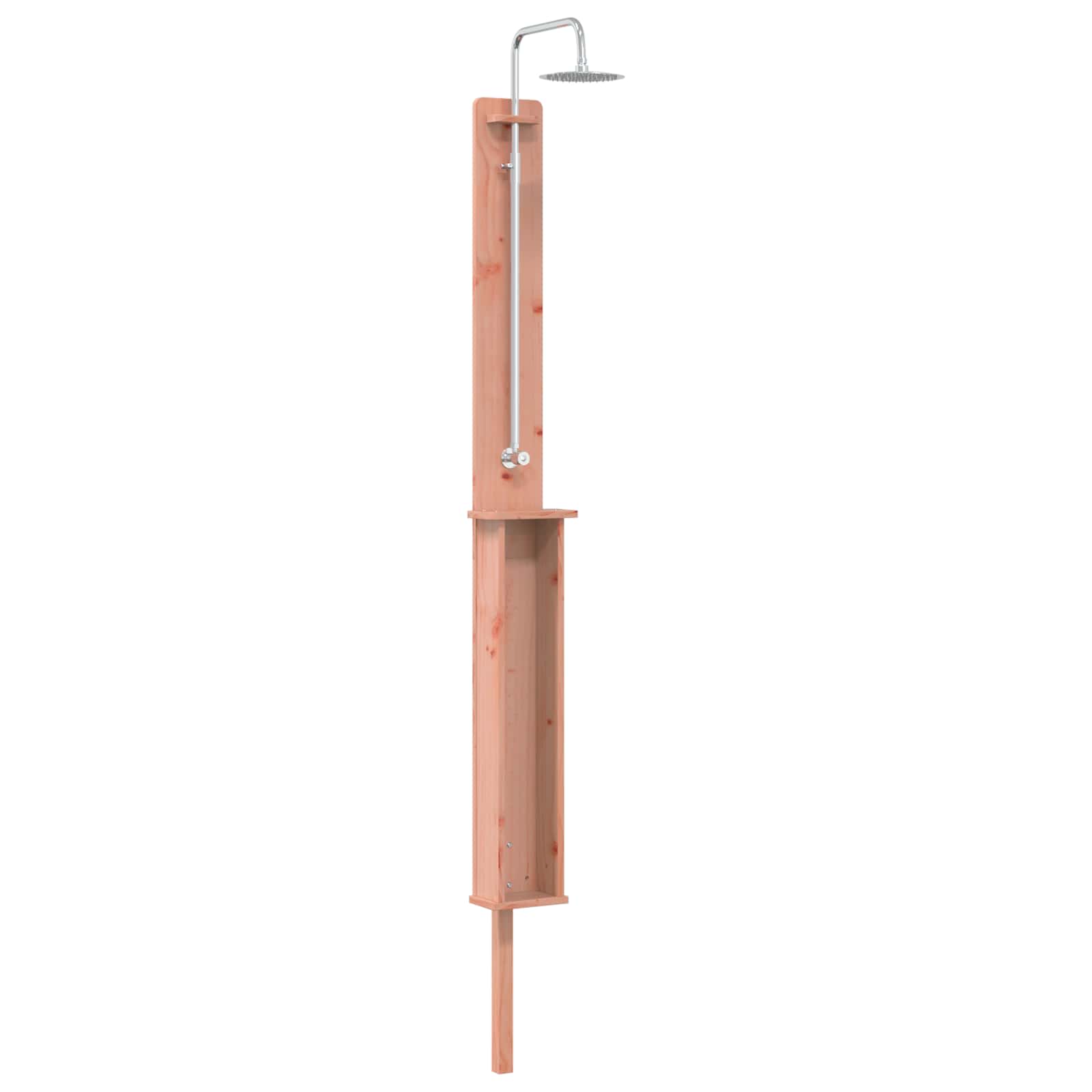 Outdoor Shower 246 Cm Solid Douglas Wood And Stainless Steel