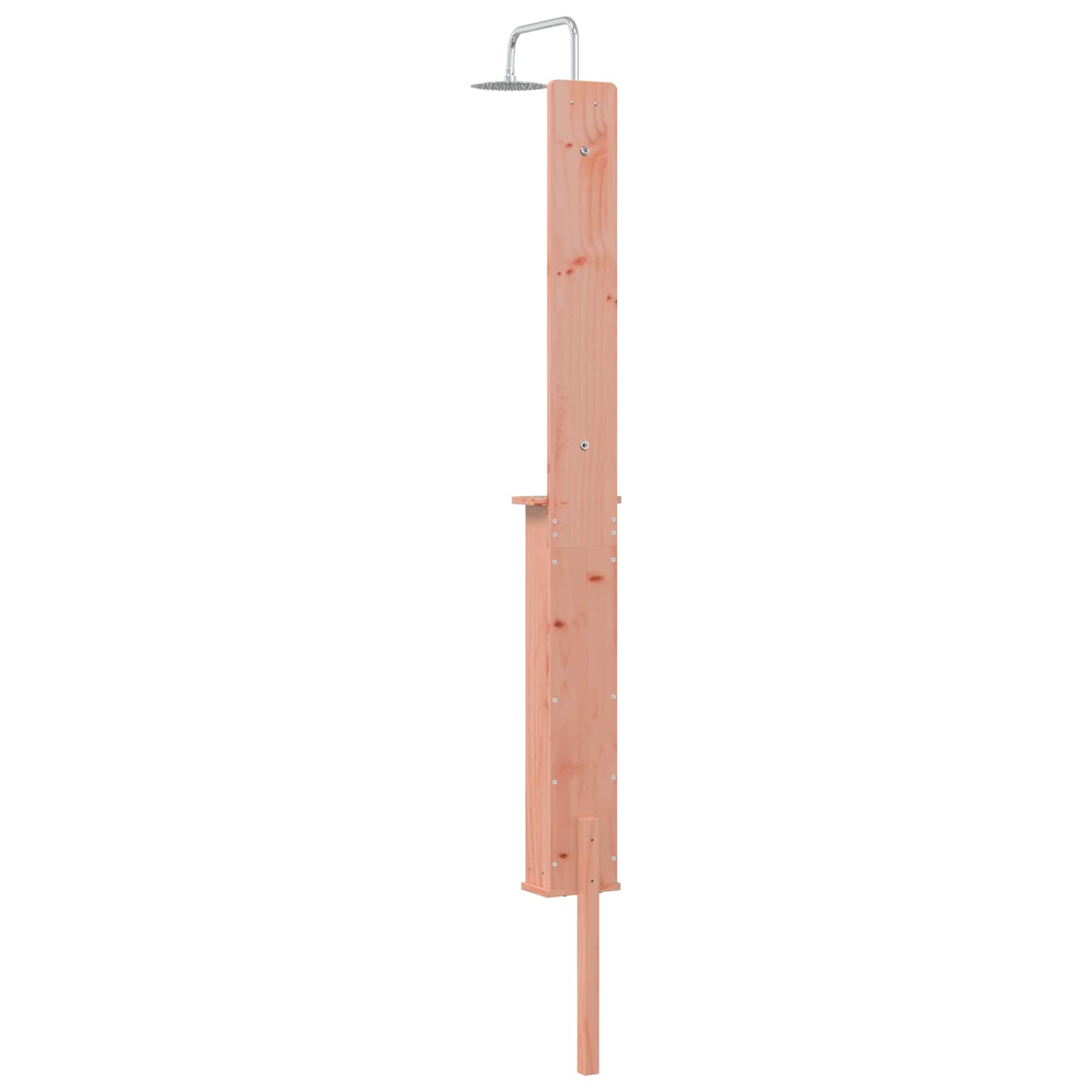 Outdoor Shower 246 Cm Solid Douglas Wood And Stainless Steel