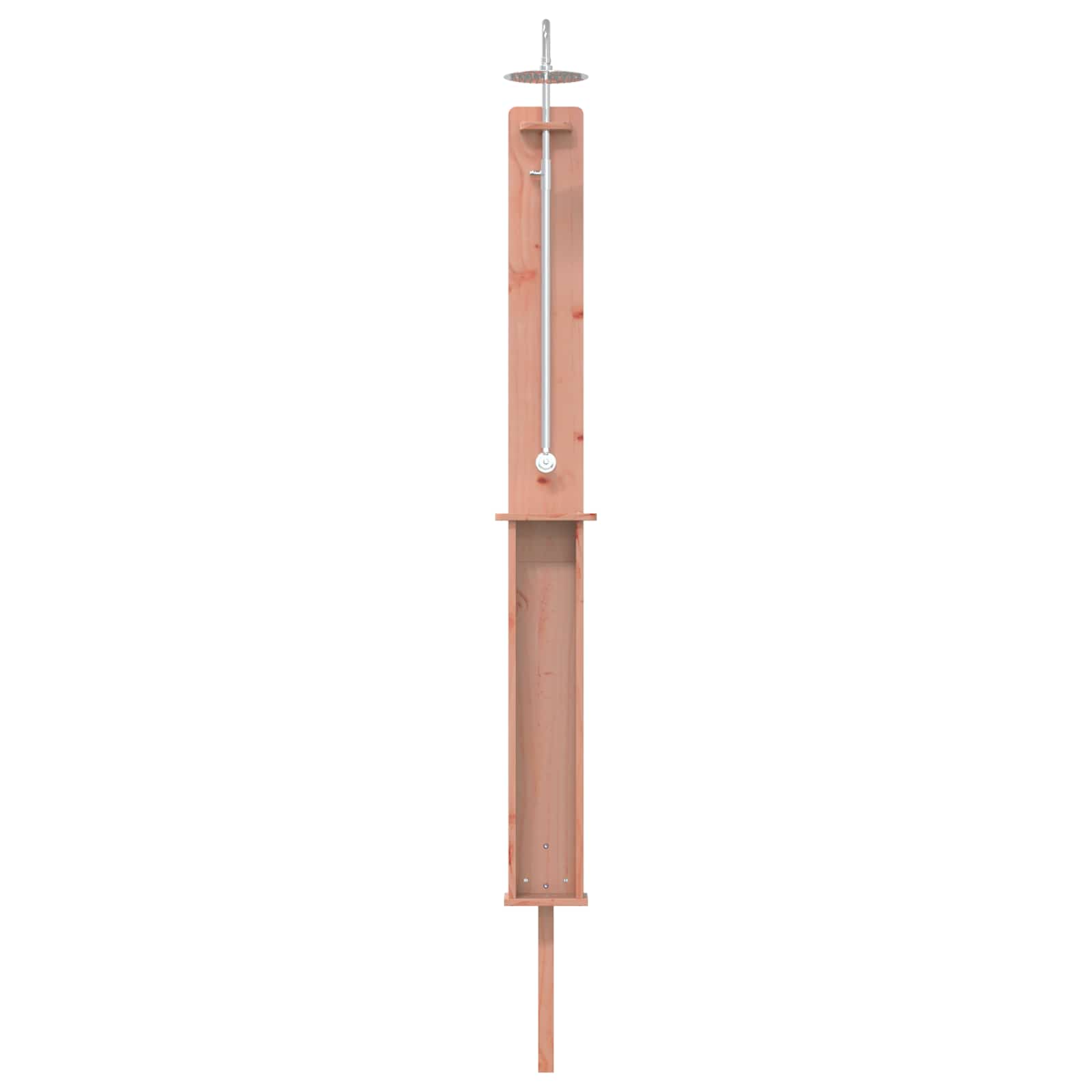 Outdoor Shower 246 Cm Solid Douglas Wood And Stainless Steel