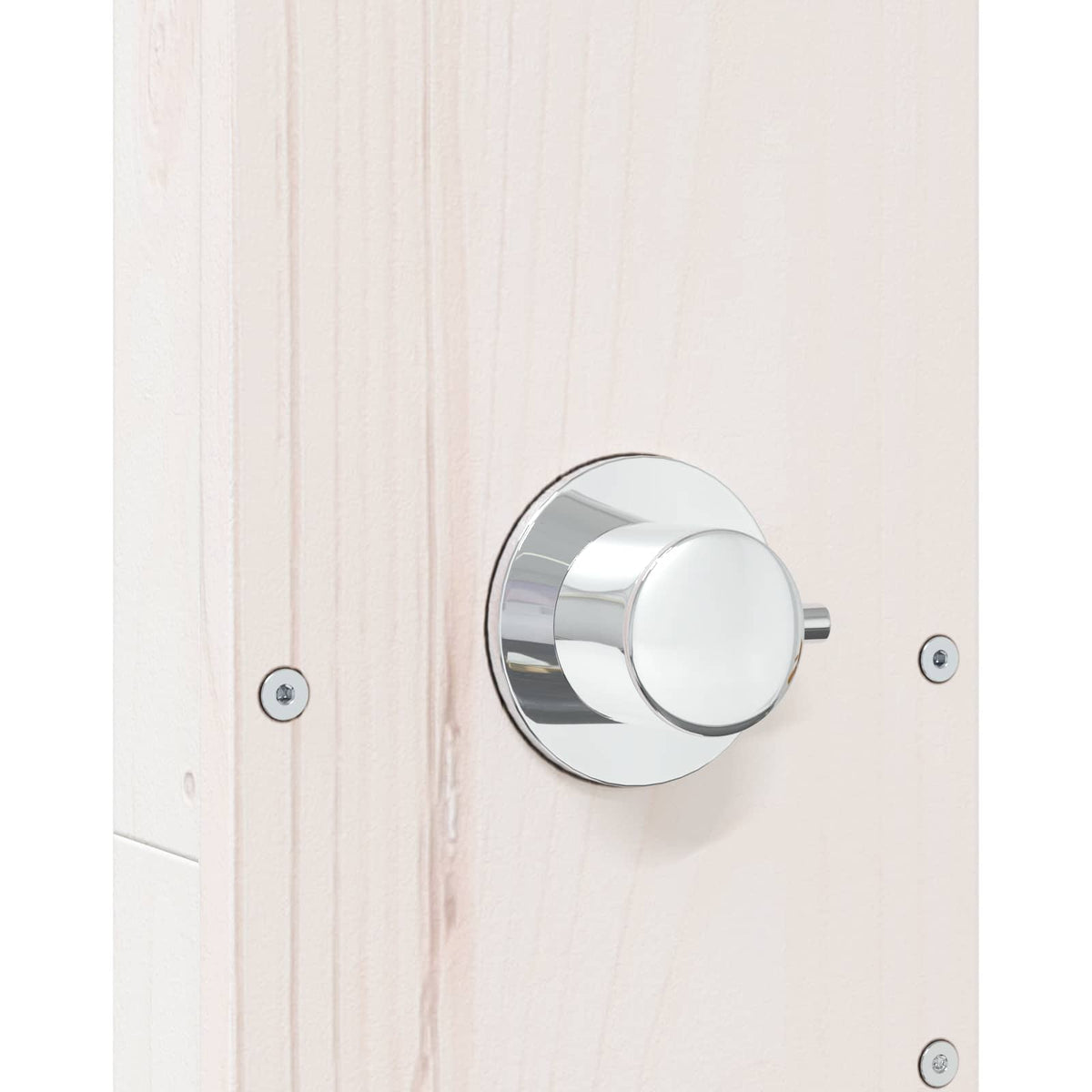 Outdoor Shower 210 Cm Solid Pine Wood And Stainless Steel White