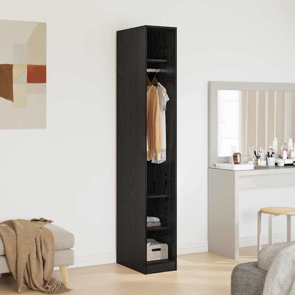 Wardrobe With Shelf 50 X 30 X 200 Cm Engineered Wood