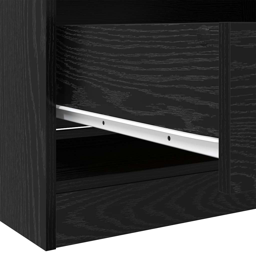 Wardrobe With Drawer Engineered Wood