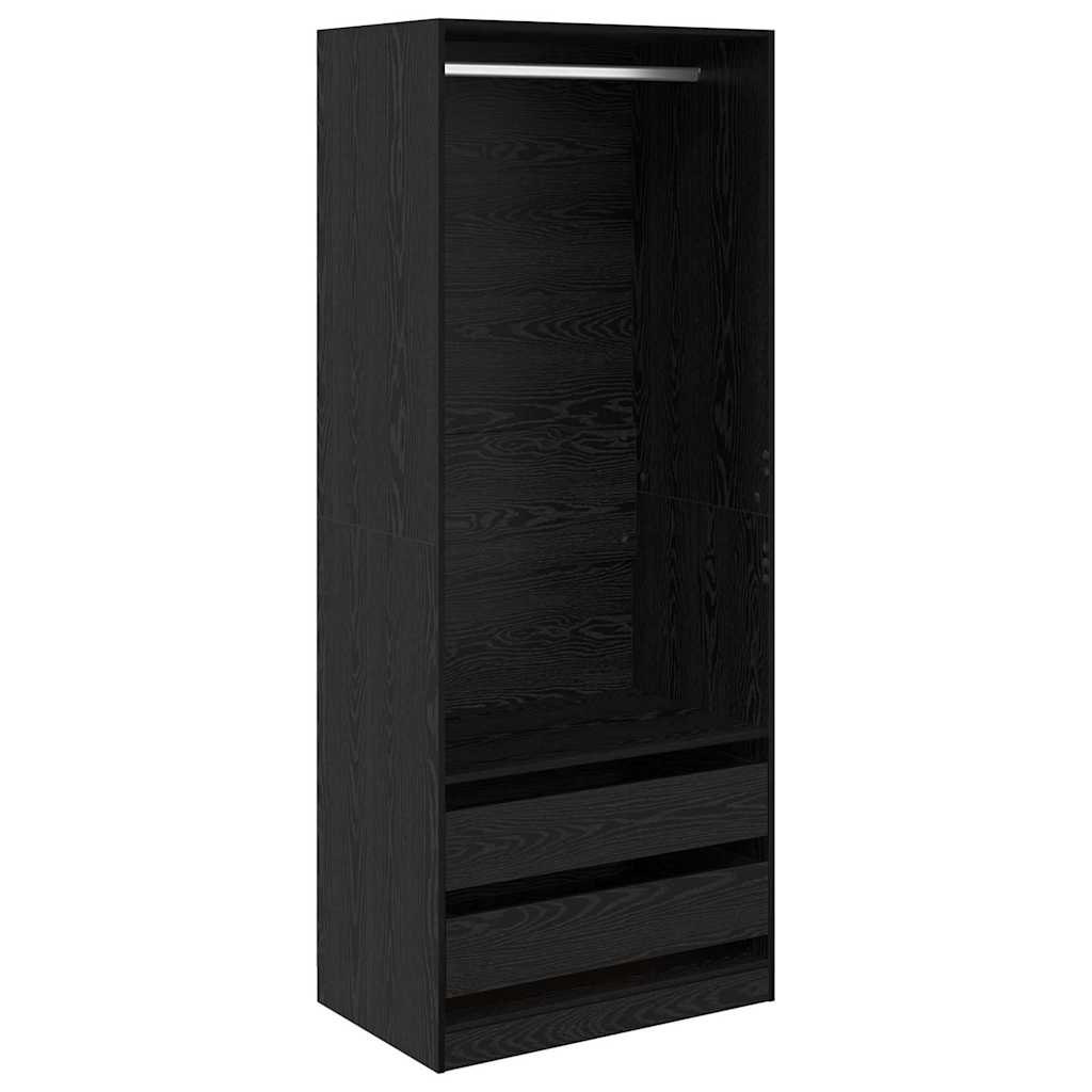 Wardrobe With Drawer Engineered Wood
