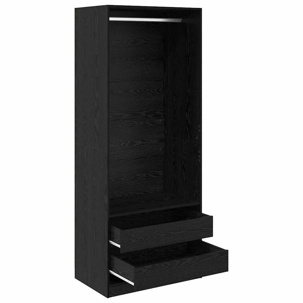 Wardrobe With Drawer Engineered Wood