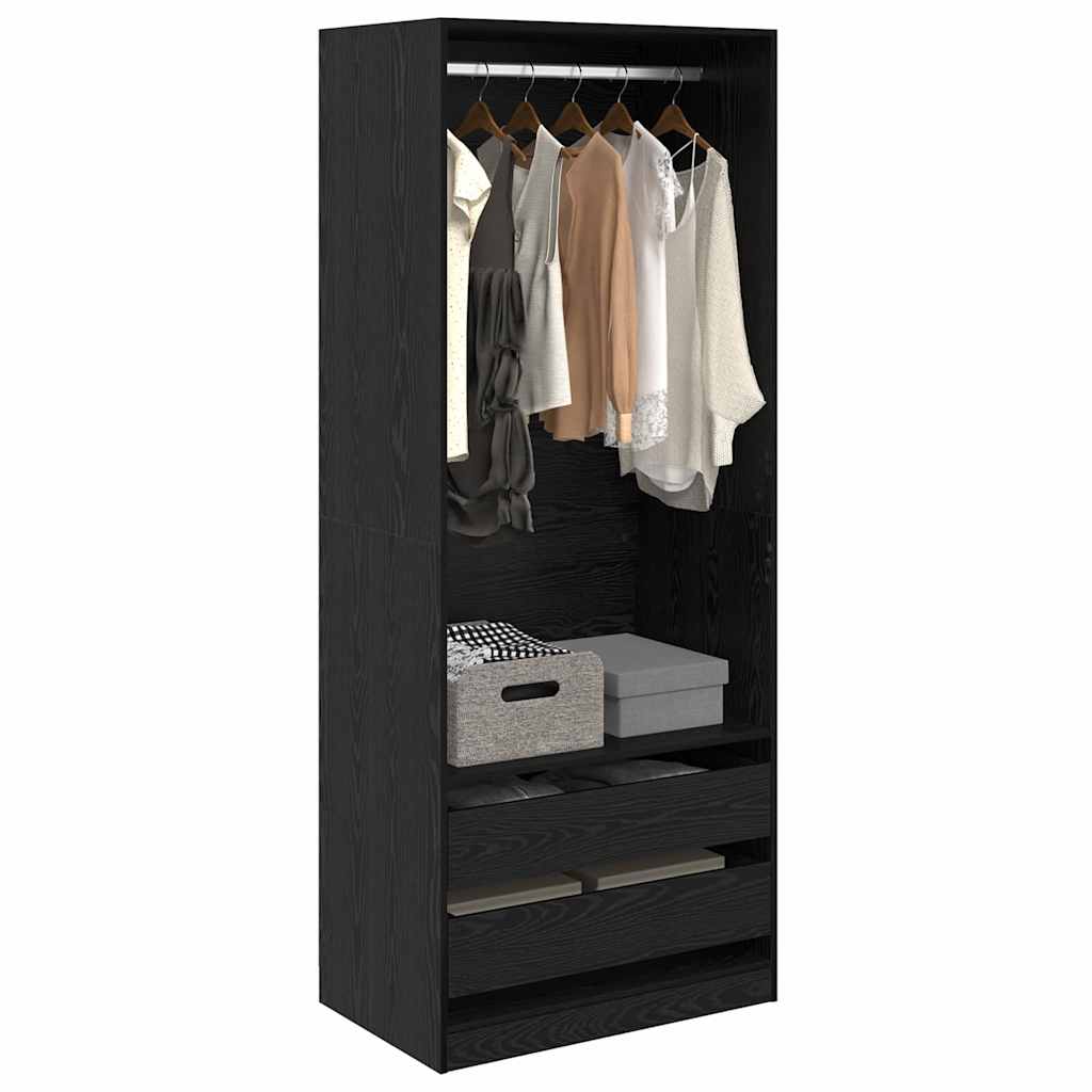 Wardrobe With Drawer Engineered Wood