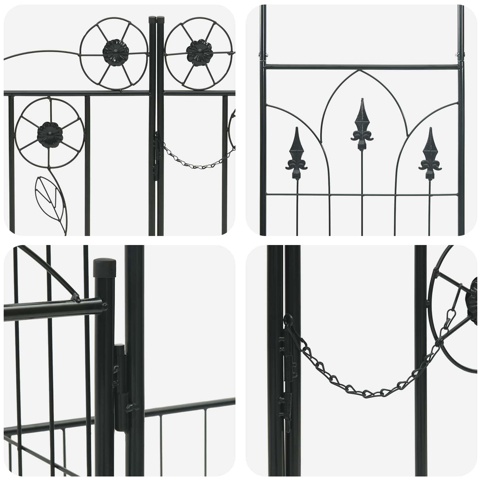 Garden Arch With Lock 203 X 50 X 218 Cm