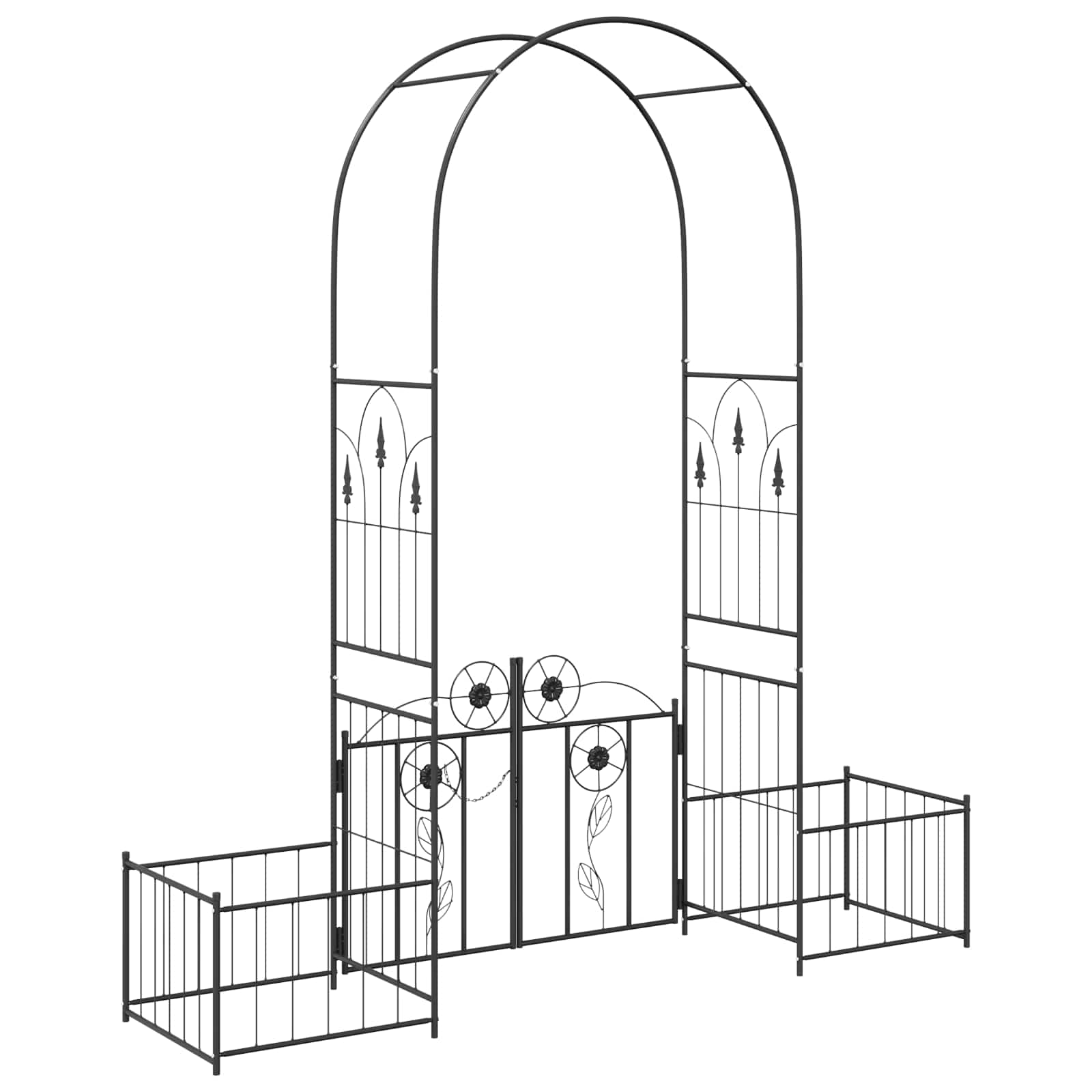 Garden Arch With Lock 203 X 50 X 218 Cm