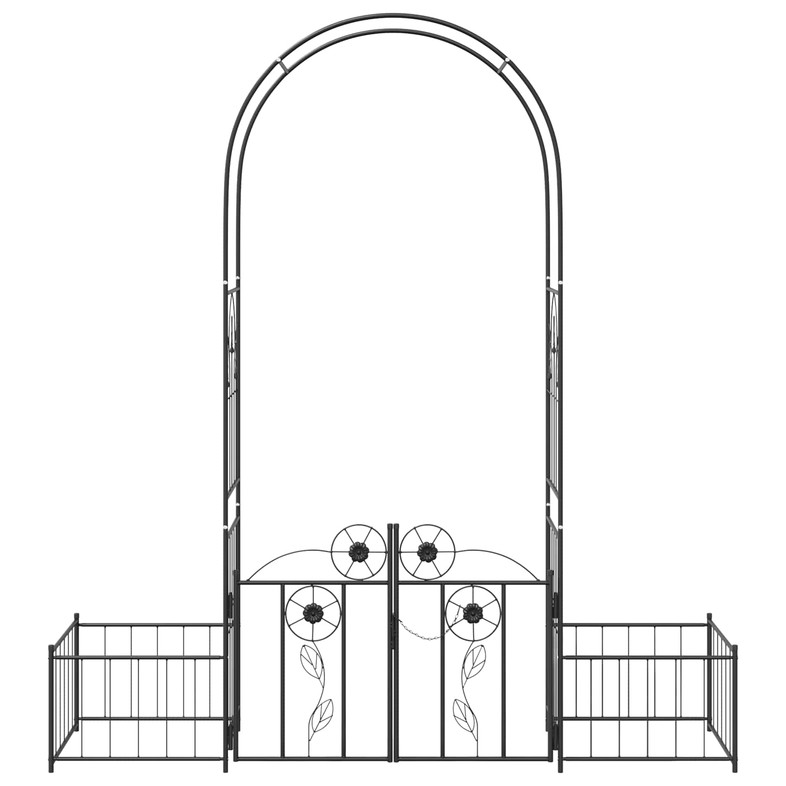 Garden Arch With Lock 203 X 50 X 218 Cm