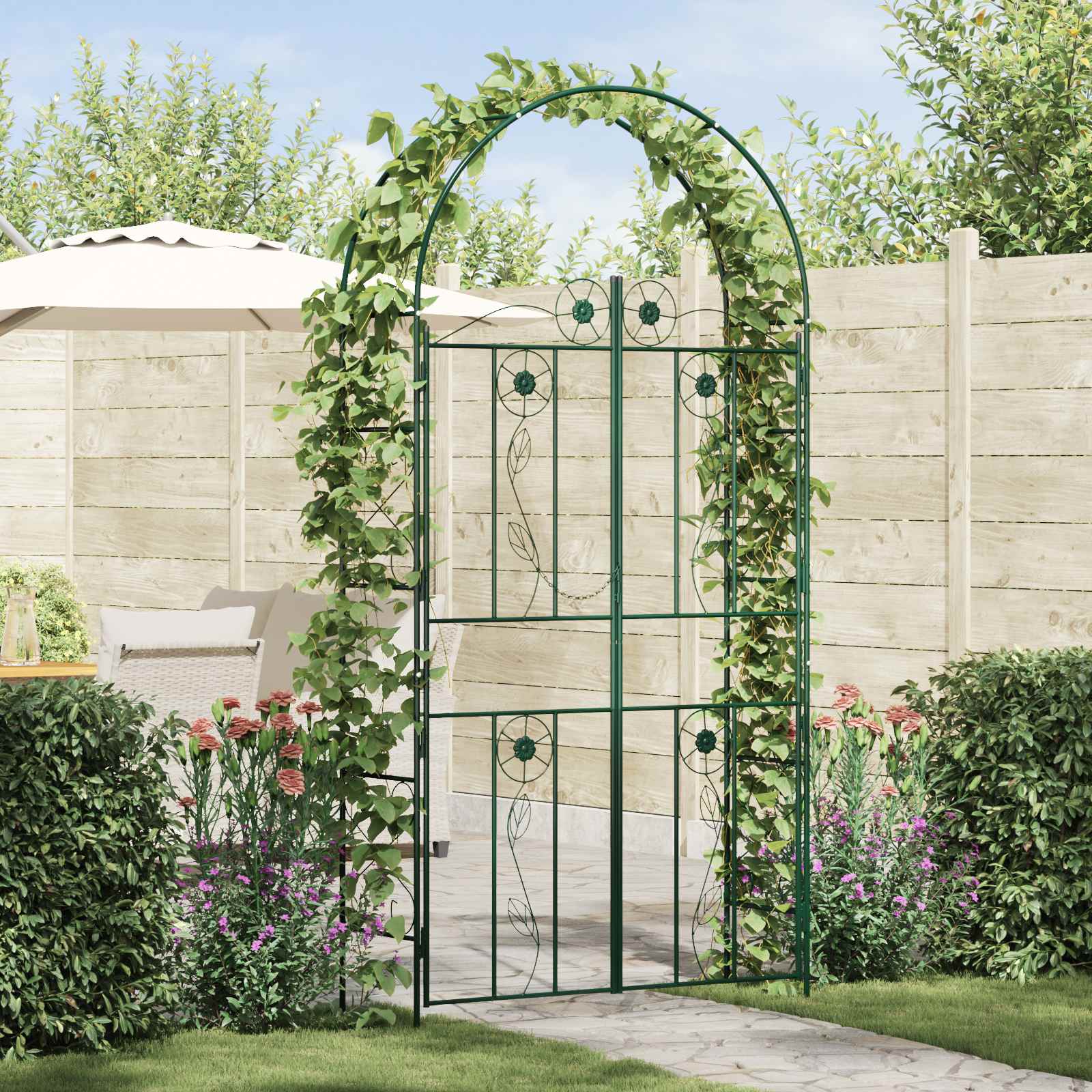 Garden Arch Plain 115 X 37 X 226 Cm