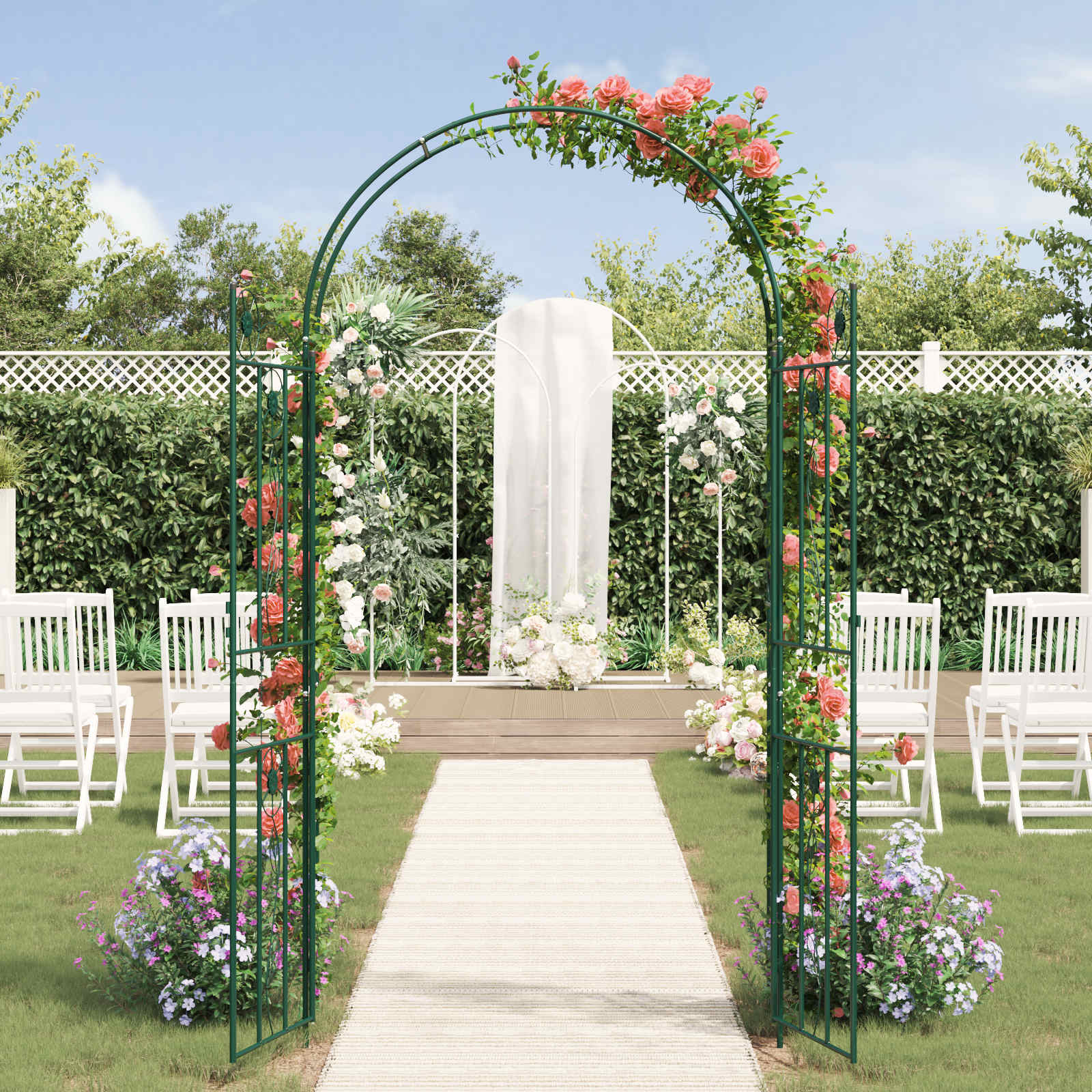 Garden Arch Plain 115 X 37 X 226 Cm