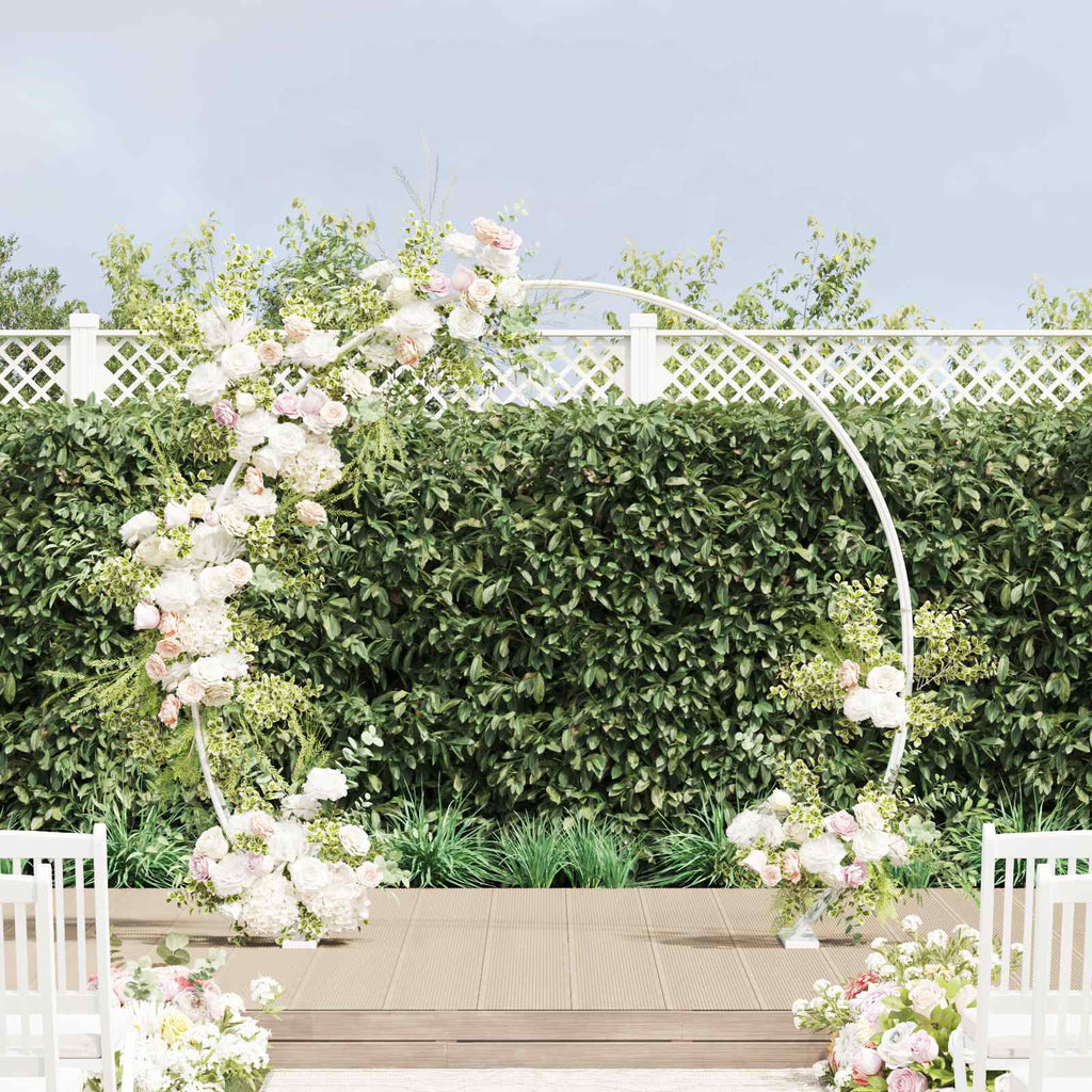 Wedding Arch White 223 X 45 X 201 Cm Steel