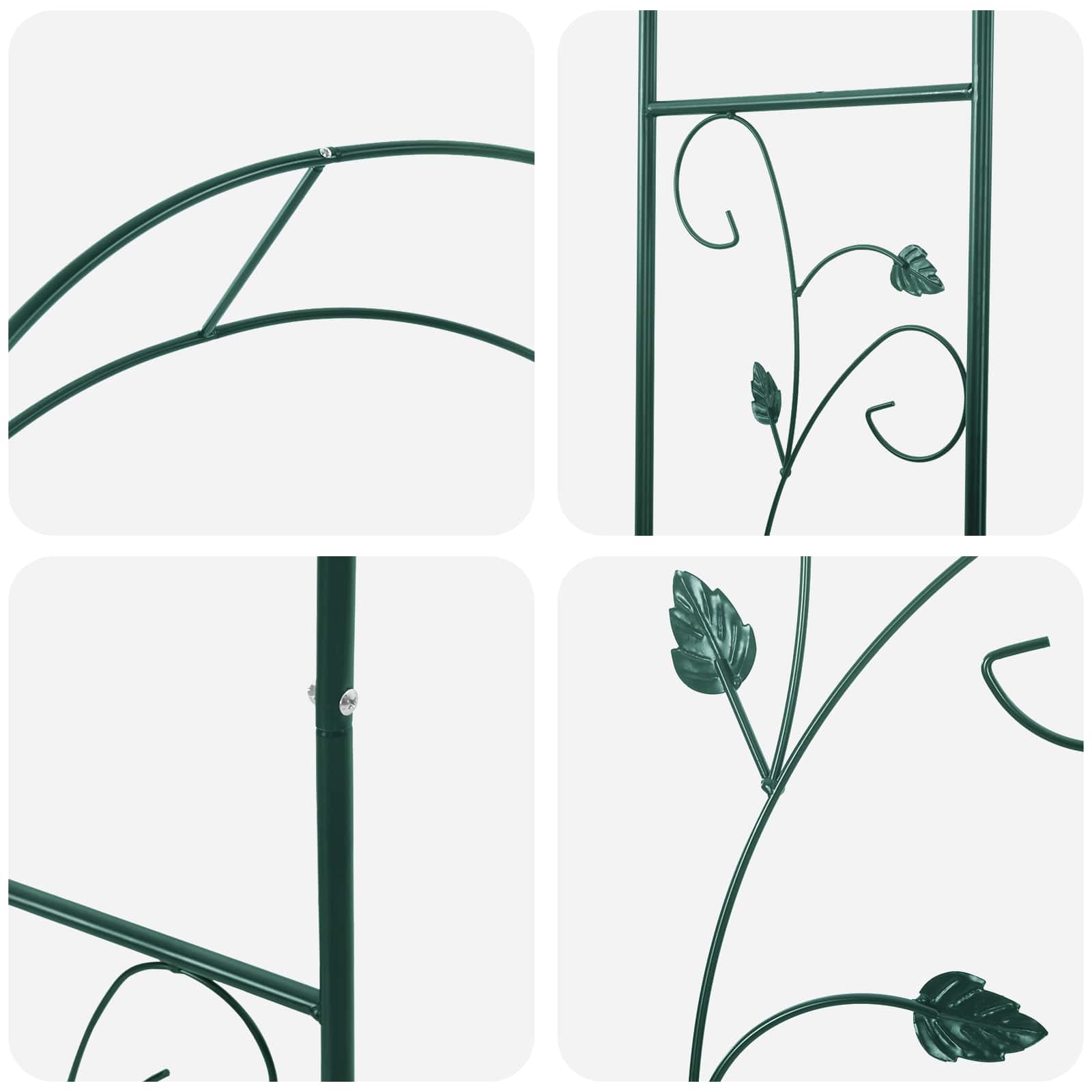 Garden Arch Floral 115 X 37 X 231 Cm