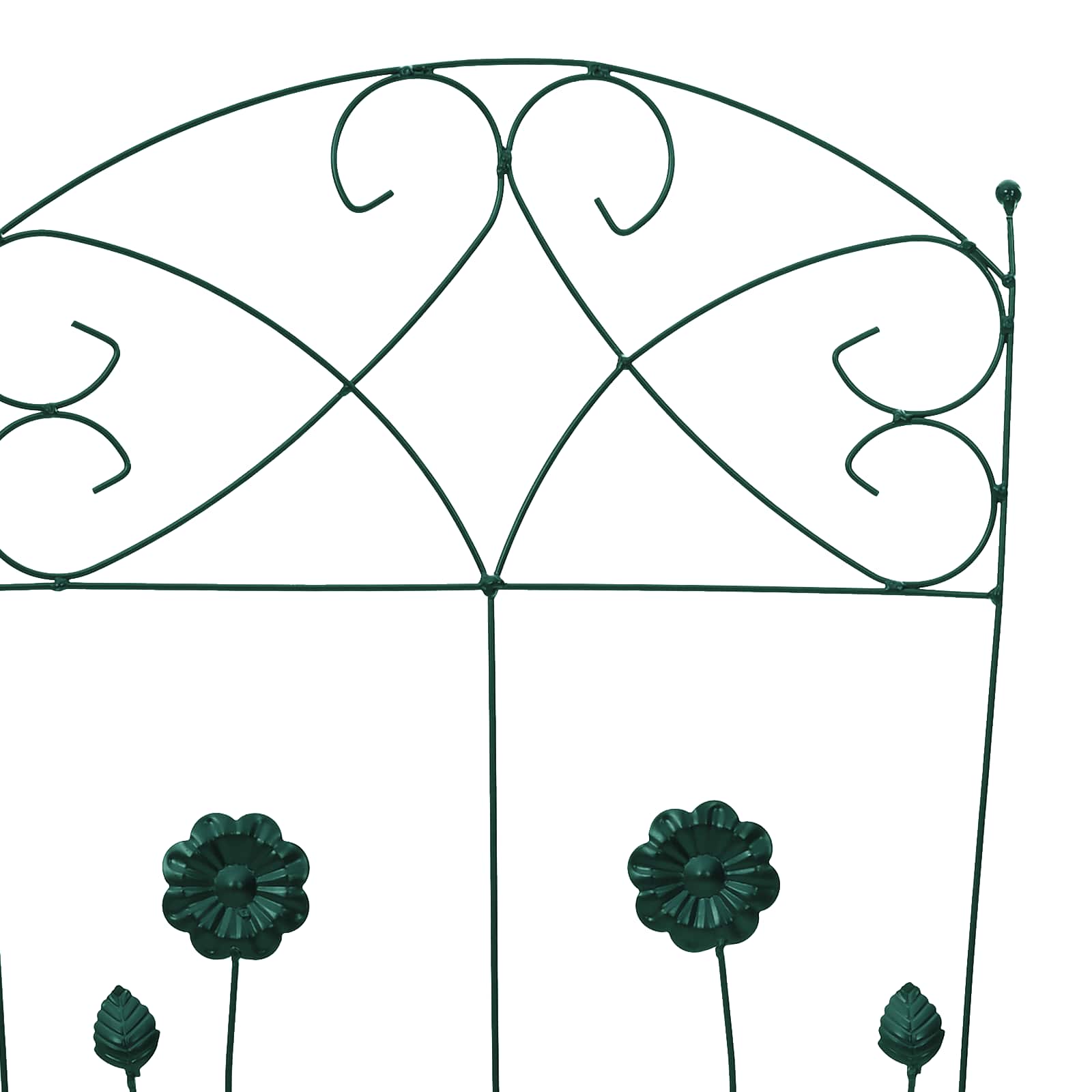 Garden Fence 3 Pcs 110.5 X 42.5 Cm Steel