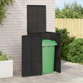 Sheds Garages & Carports Wheelie Bin Storage Box 2 Pcs 130 X 80 115 Cm Polyethyl