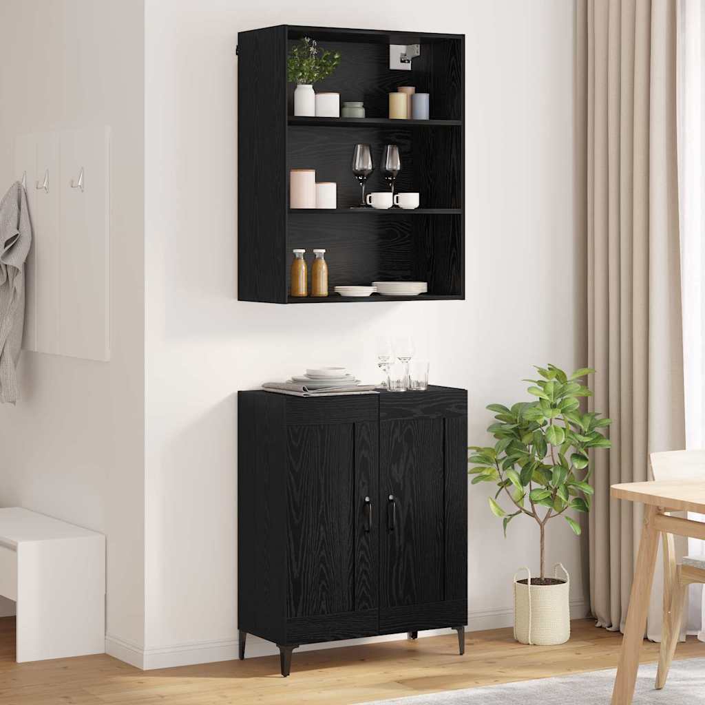 Highboard 2 Pcs Engineered Wood