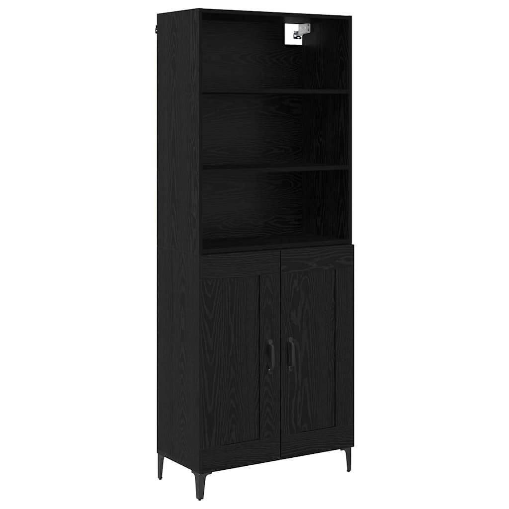 Highboard 2 Pcs Engineered Wood